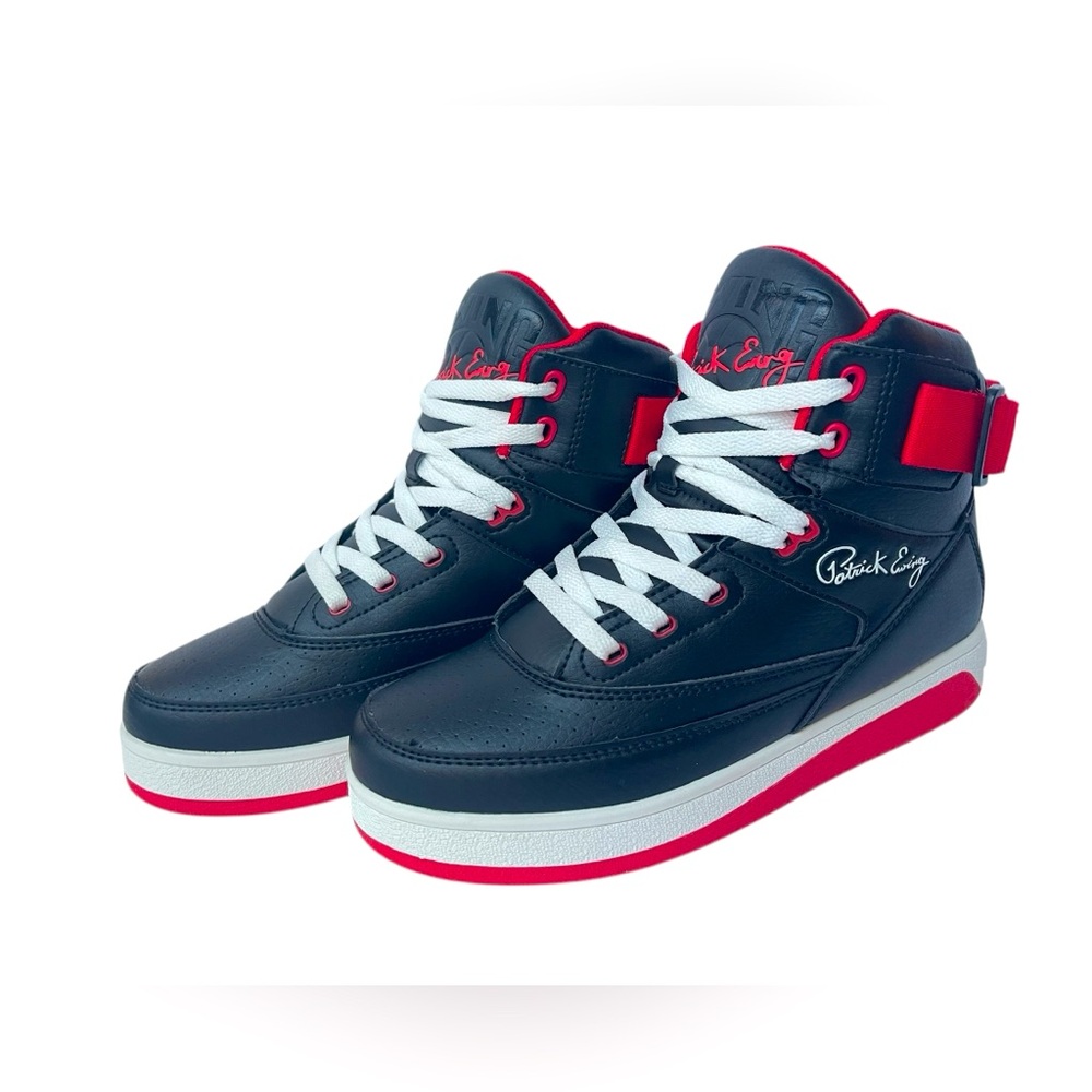 Patrick Ewing 33 HI Orion Strap Basketball Sneakers Black/Red Womens 7 Retro New